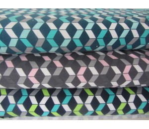 Sweat - 3D Grafische Muster in grau rosa